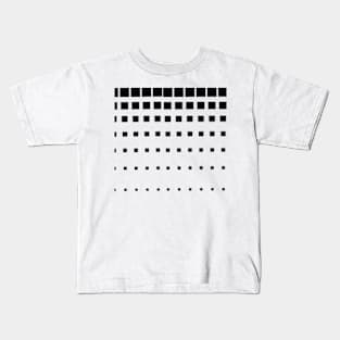 Increasing and decreasing square pattern. Kids T-Shirt